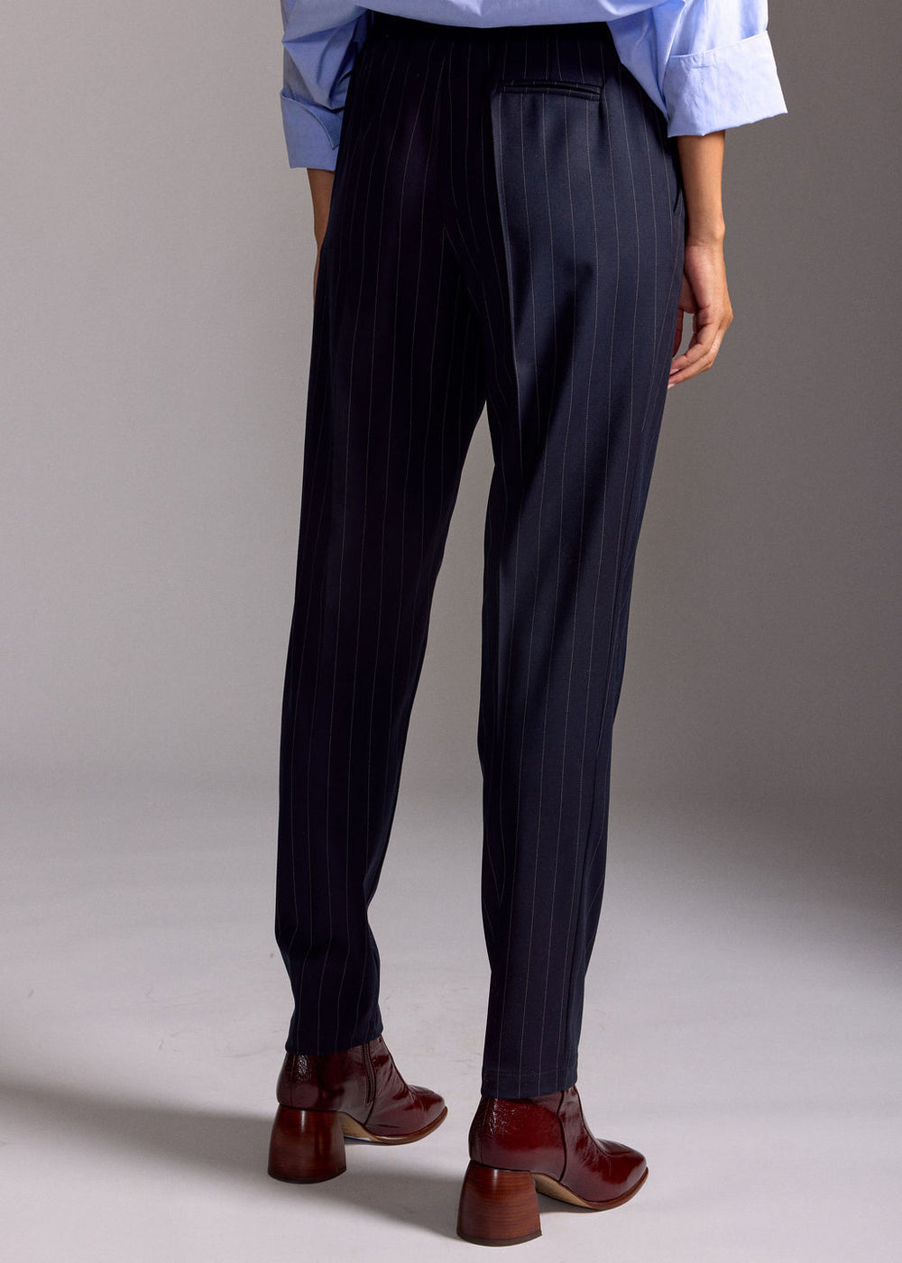 PANTALON DE TAILLEUR À RAYURES TENNIS IVANE NUIT