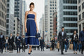 Robe midi à bretelles FRANCINE