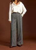 PANTALON À PINCES MATT CHEVRONS