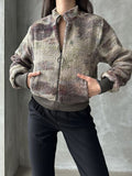 Veste courte multicolore