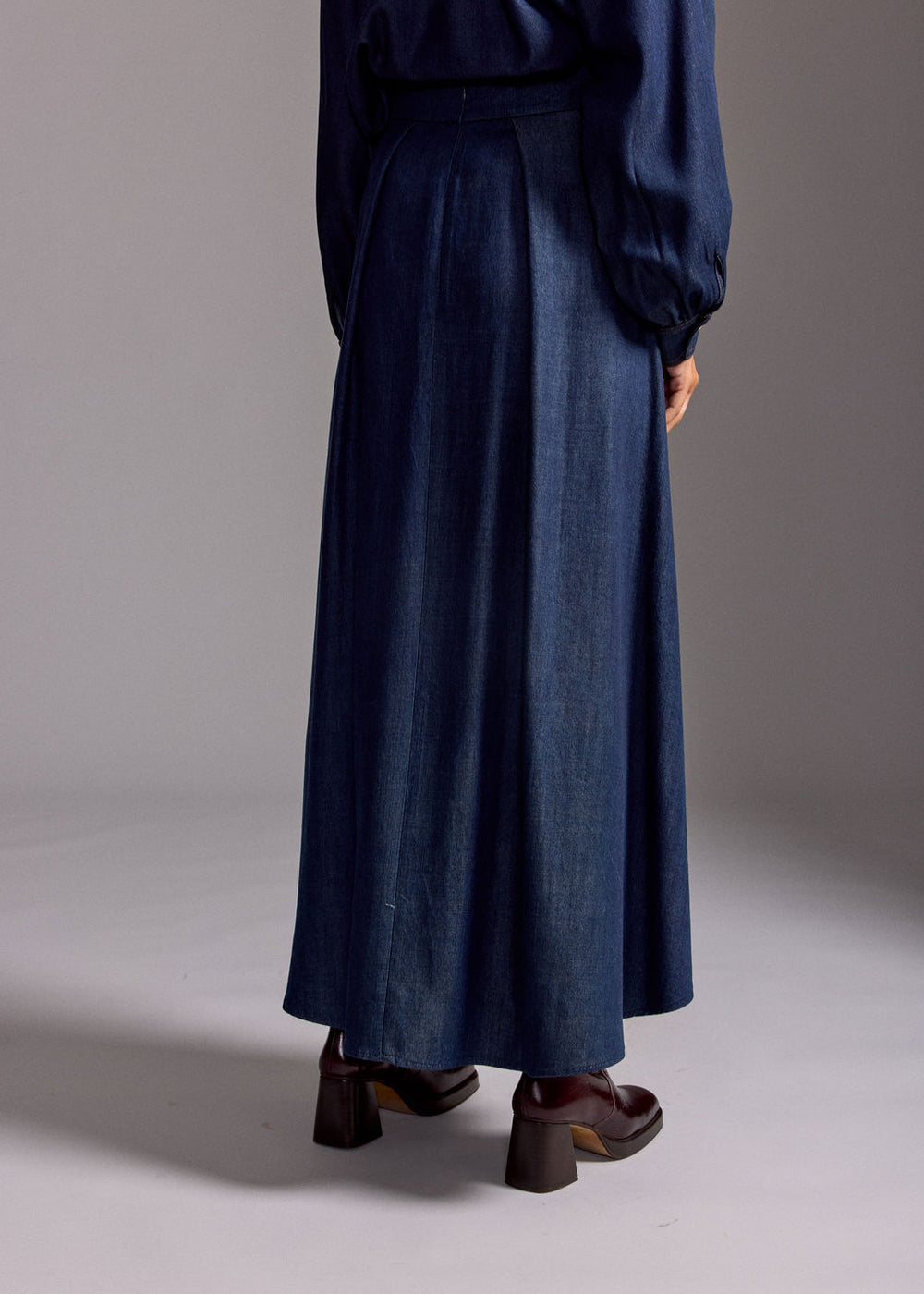 JUPE LARGE EN LYOCELL ALBA DENIM