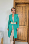 Cardigan vert d’eau