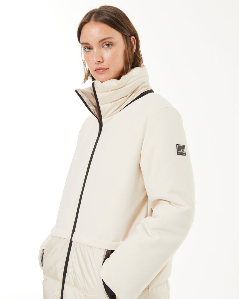 Parka longue à capuche pour femme