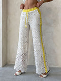 Pantalon dentelle et palletté