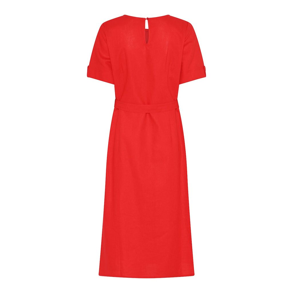 Robe rouge en lin