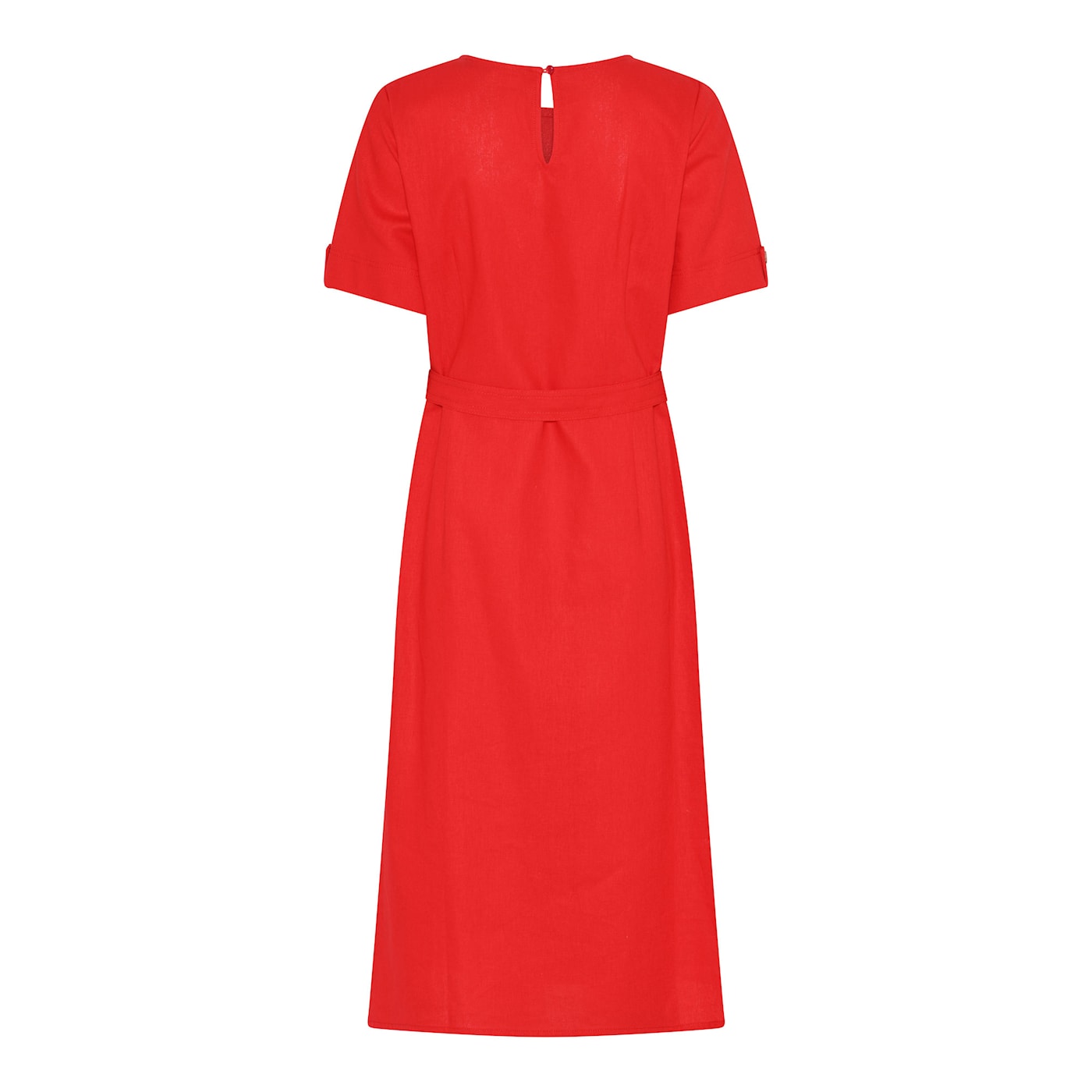 Robe rouge en lin