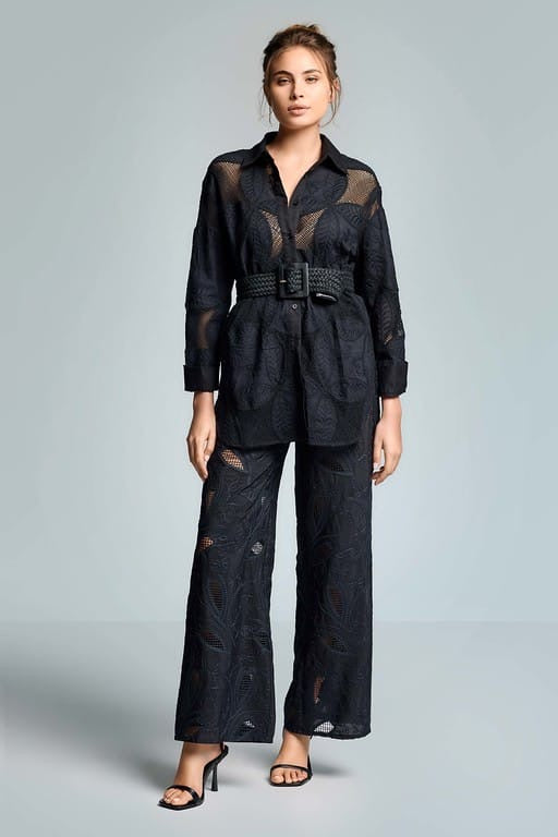 Chemise oversize en filet