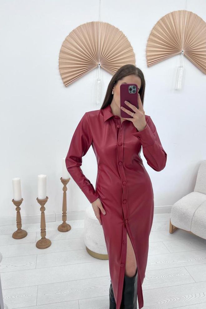 Robe longue chemise