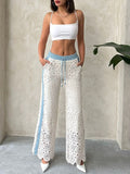 Pantalon en dentelle et pailletée