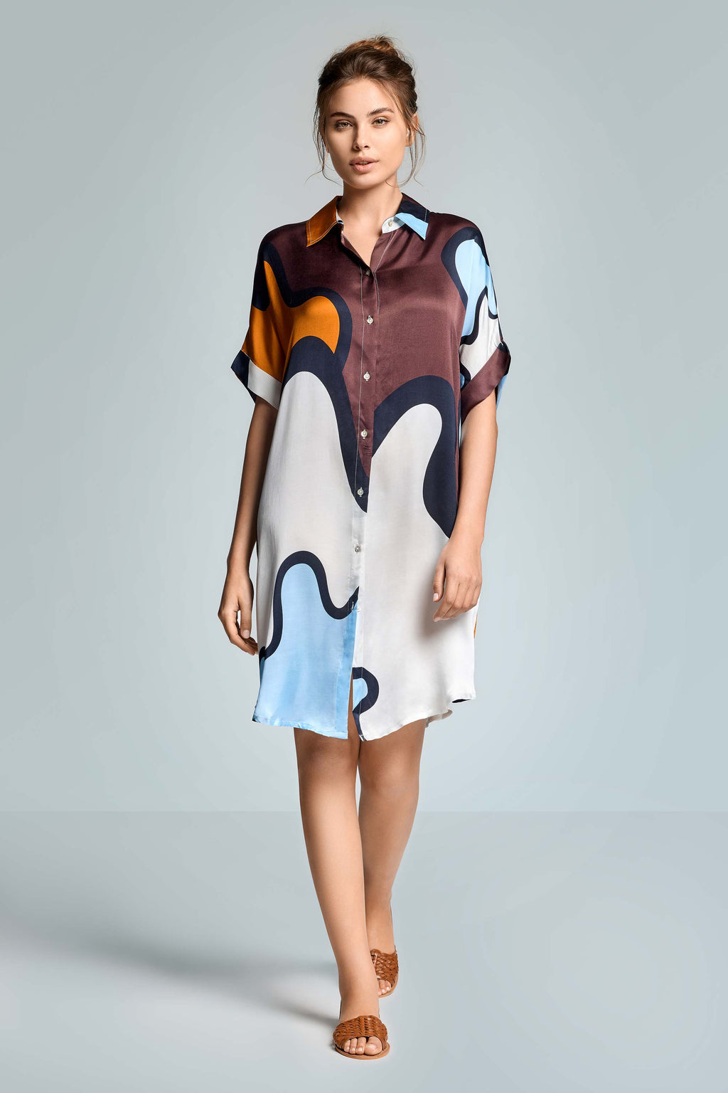 Robe courte fluide