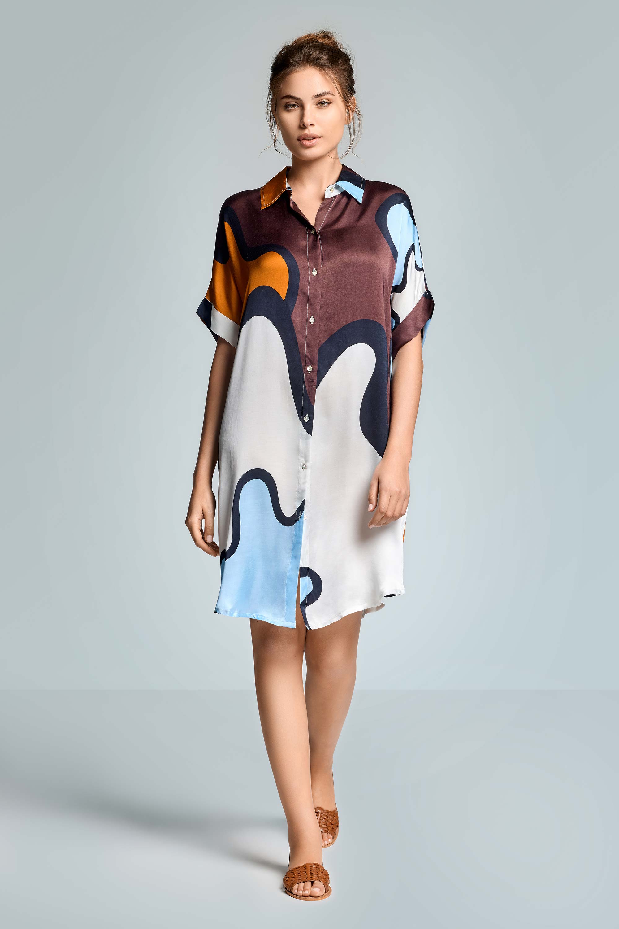 Robe courte fluide