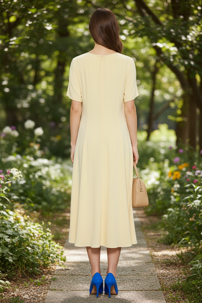 Robe ample en Lin et Coton