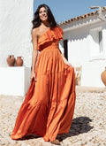 Robe longue à une manche