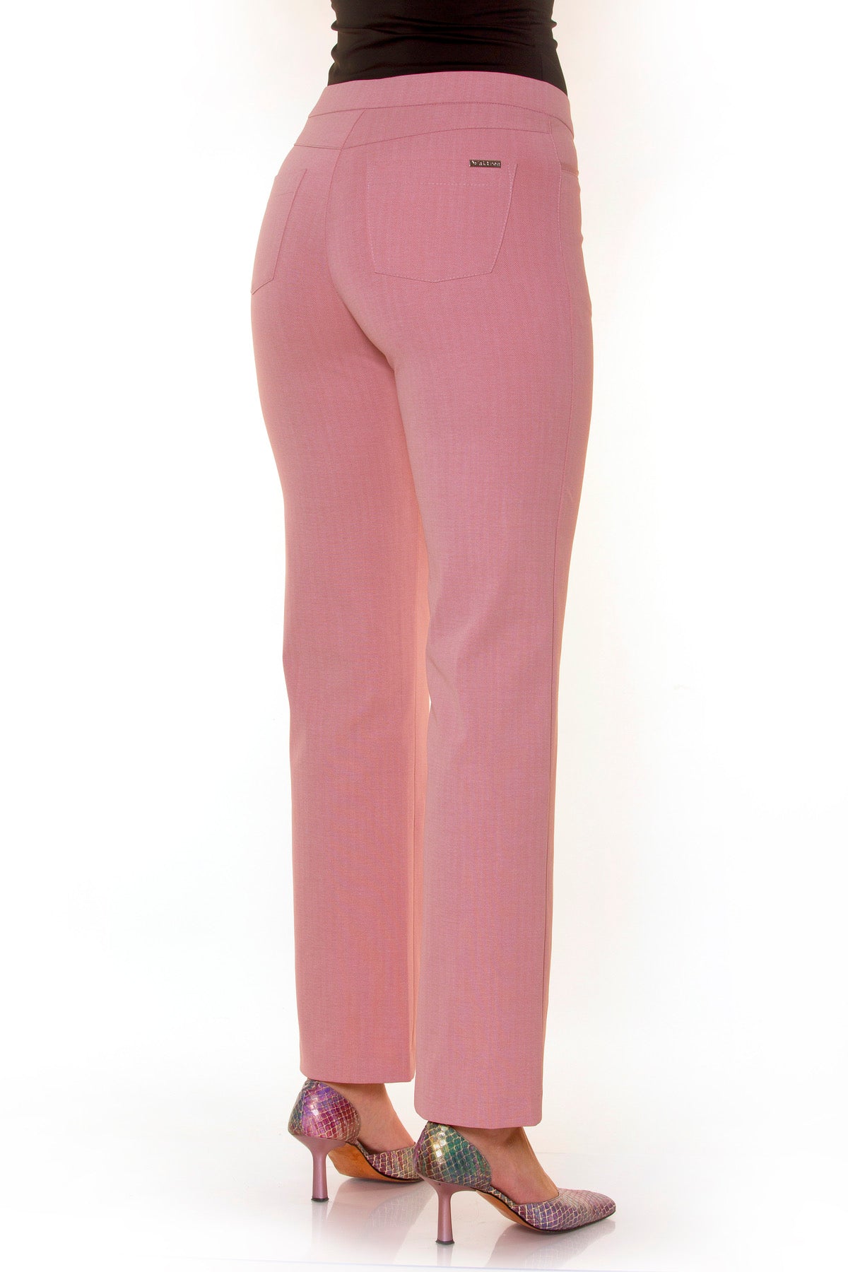 Pantalon en satin fin extensible