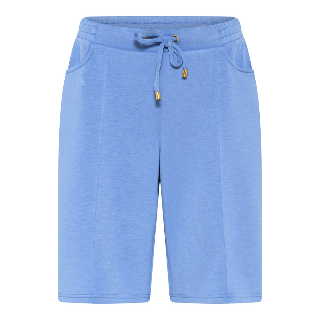 Short bleu à lacets