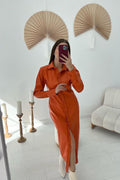 Robe longue chemise