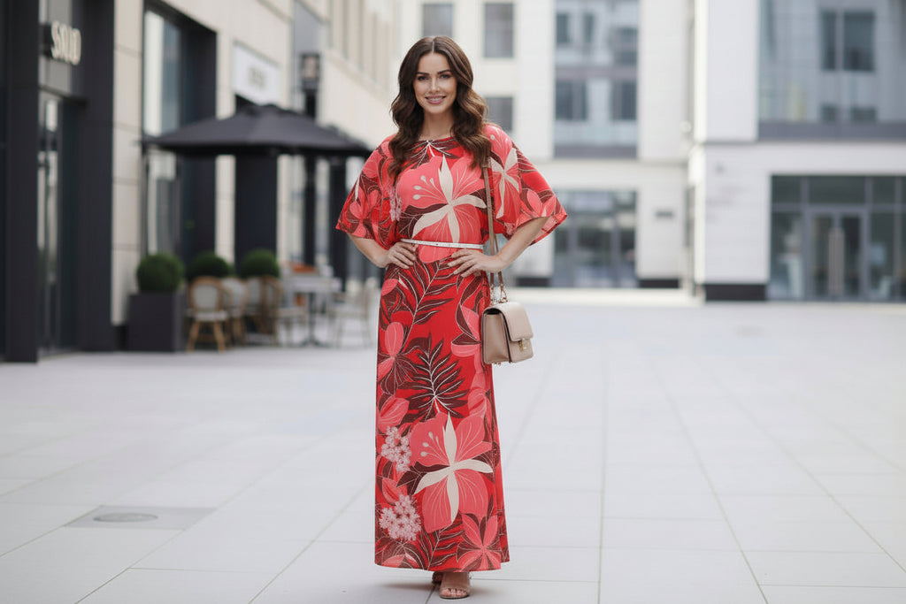 Robe fluide multicolore
