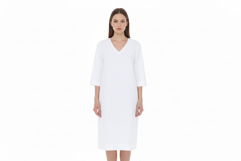 Robe longue blanche