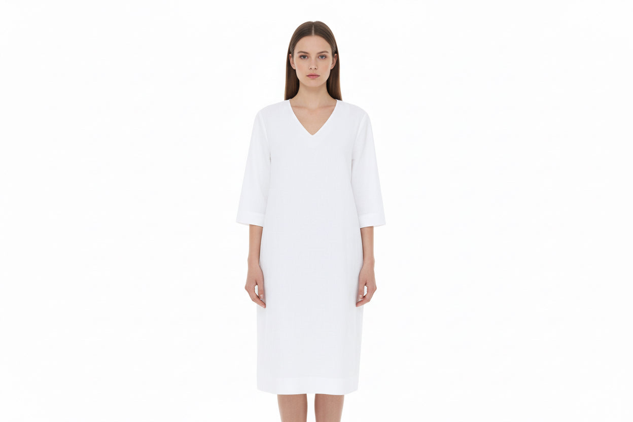 Robe longue blanche