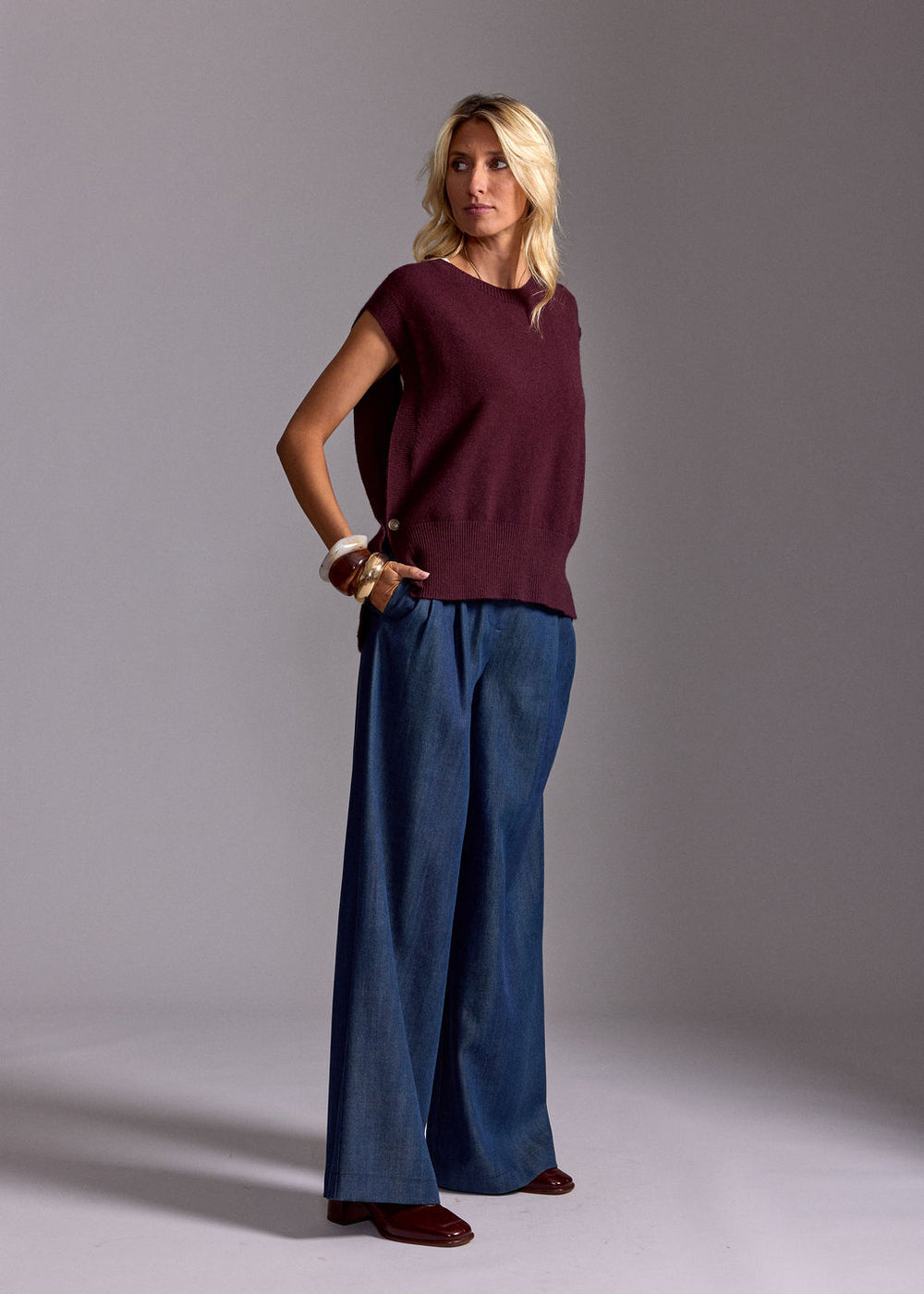 PULL SANS MANCHES MARCIA VINO