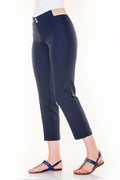 Pantalon uni taille élastique