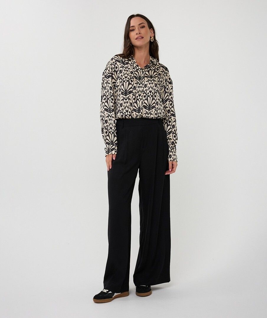 Blouse oversize avec panneau de la ville