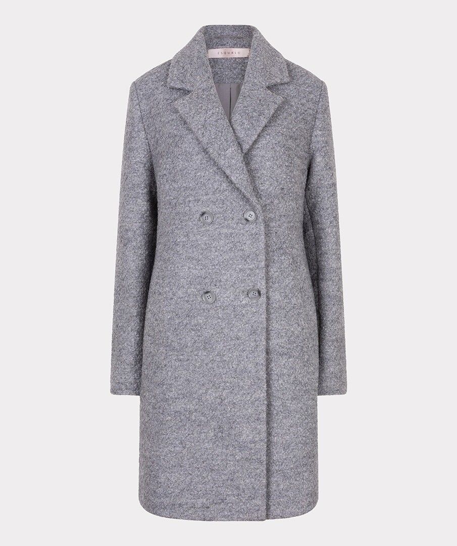 MANTEAU CROISÉ BOUCLÉ