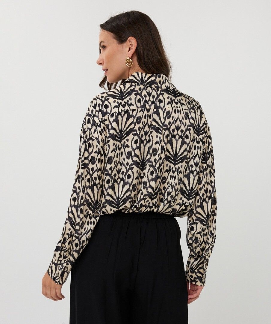 Blouse oversize avec panneau de la ville