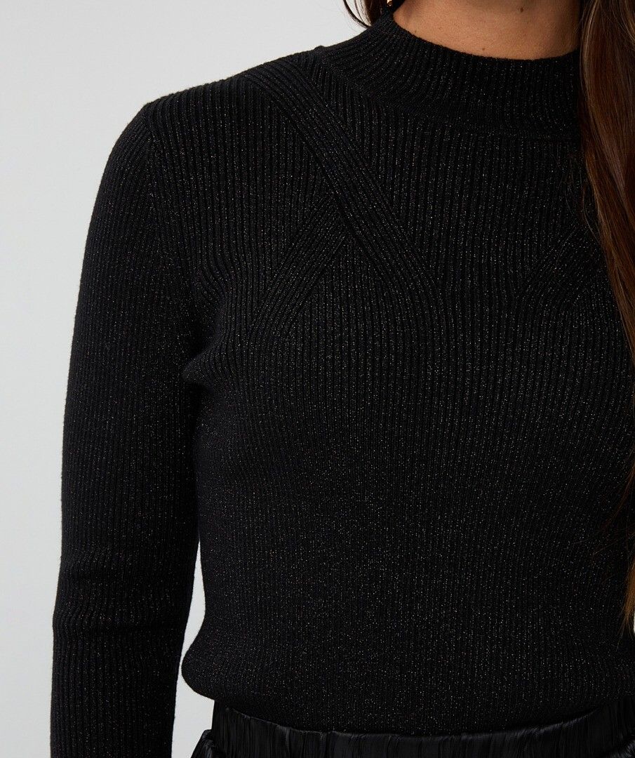 TOP COL RIB LUREX