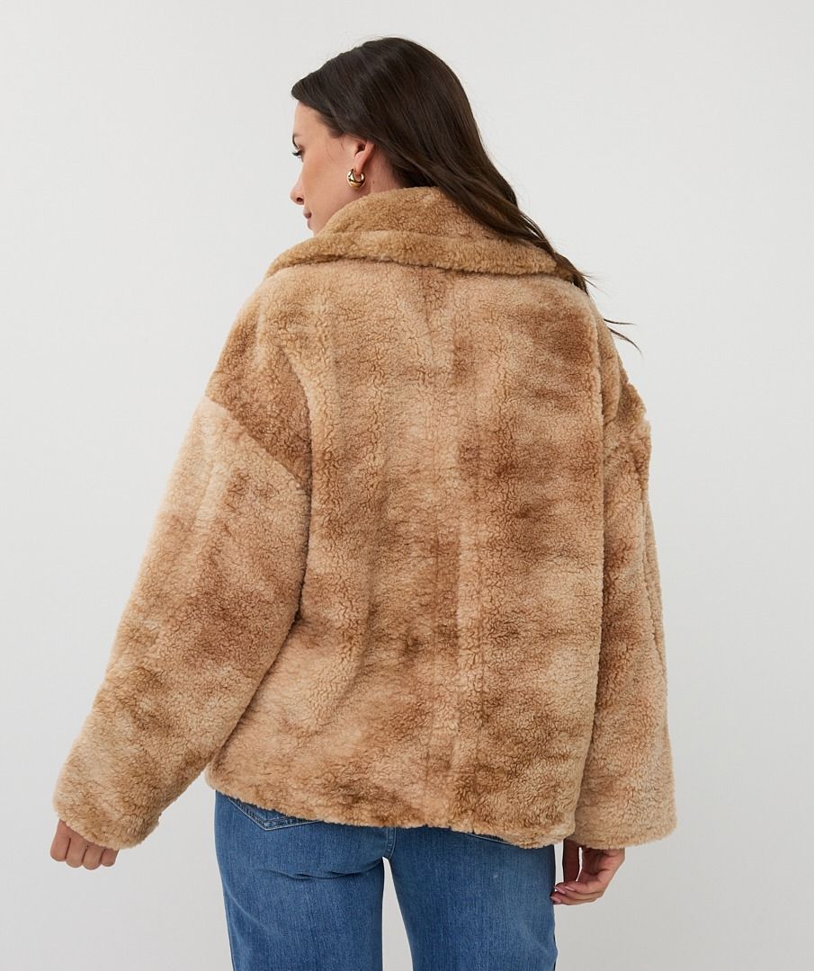 JACKET MELANGE DOUBLE BREASTED SHORT