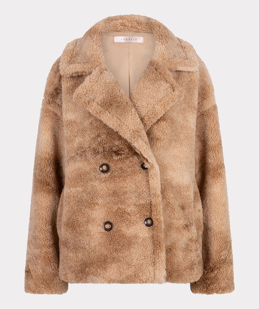 JACKET MELANGE DOUBLE BREASTED SHORT
