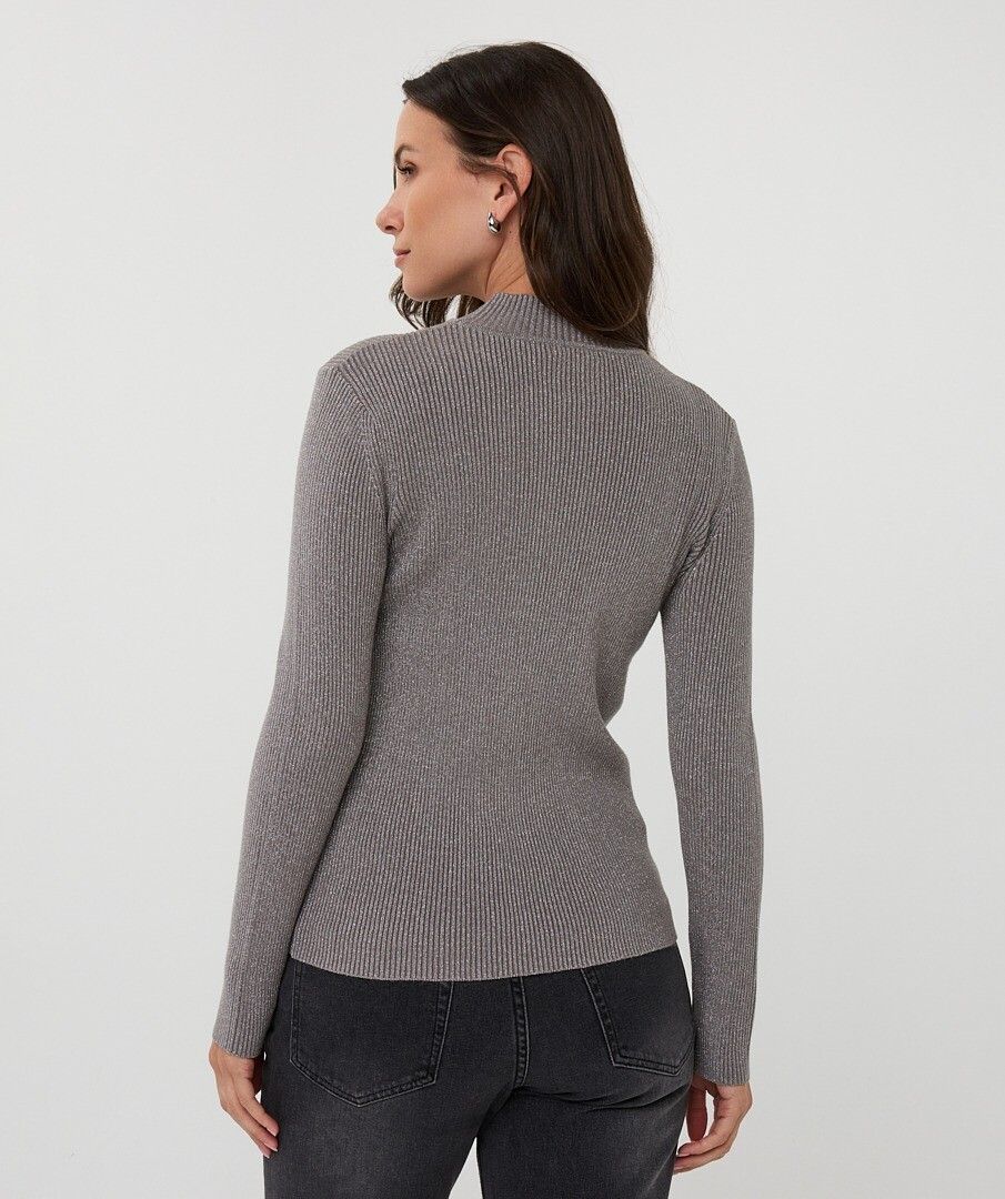 TOP COL RIB LUREX