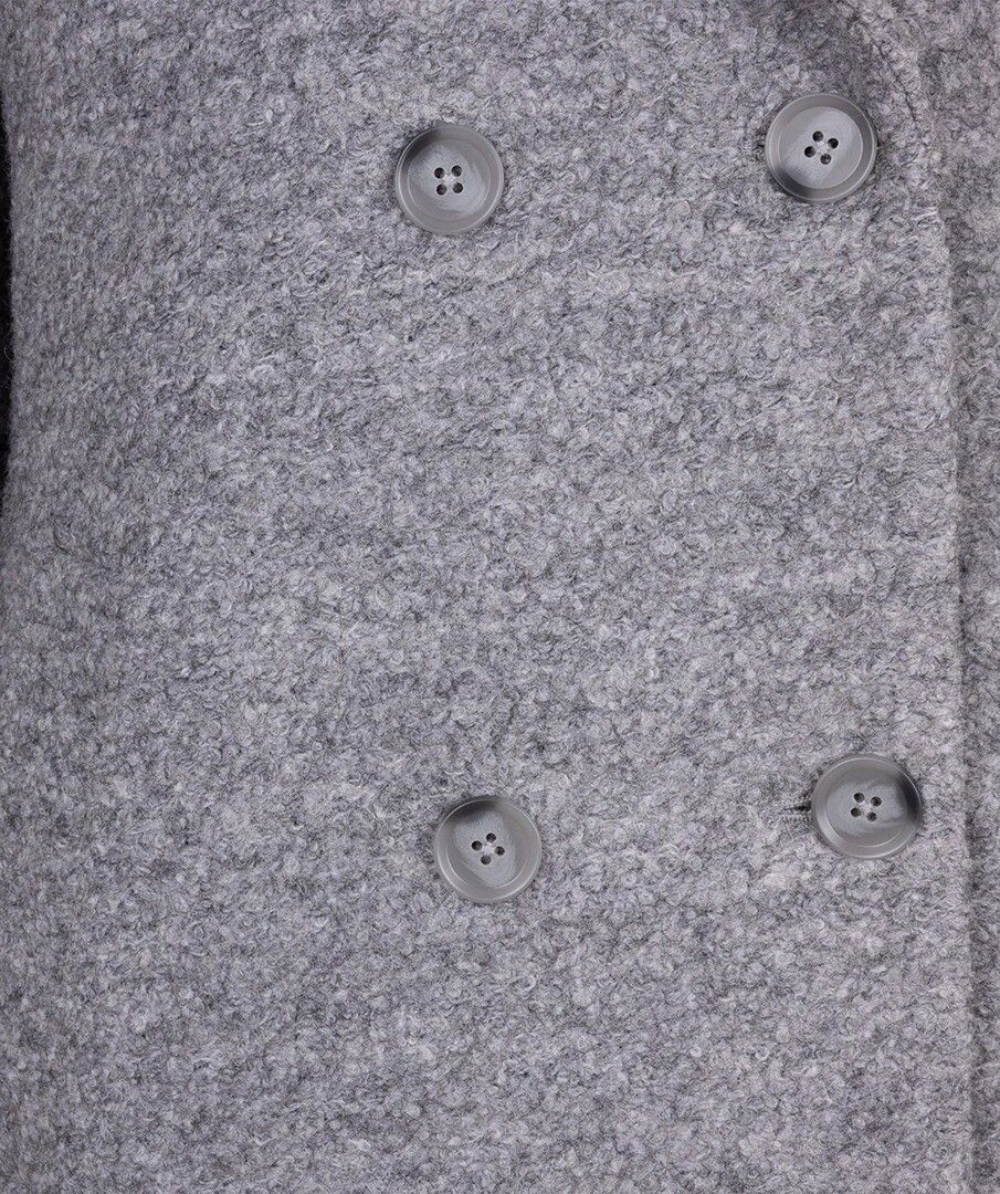 MANTEAU CROISÉ BOUCLÉ