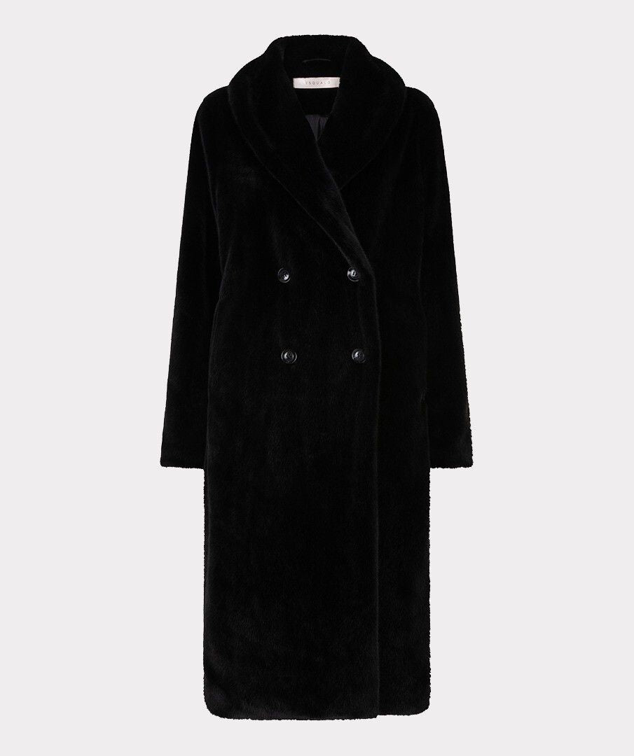 Manteau mi long col tailleur