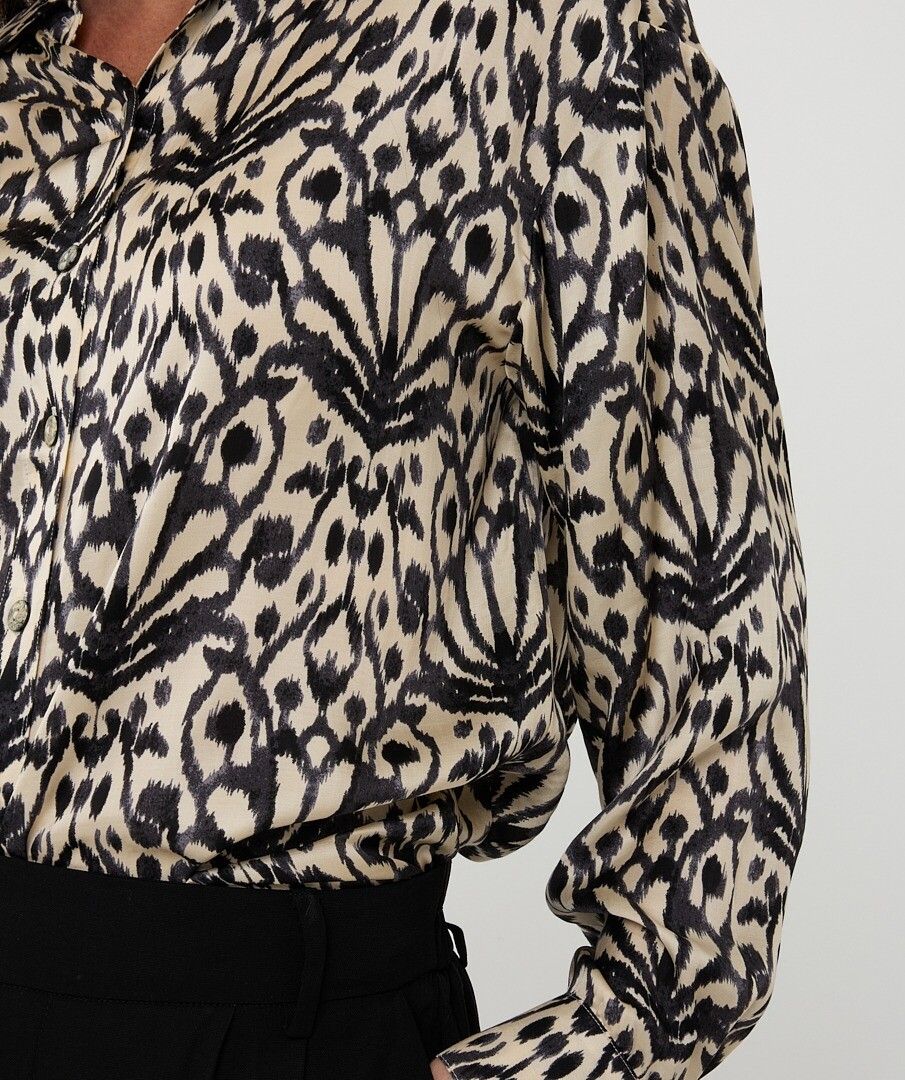 Blouse oversize avec panneau de la ville