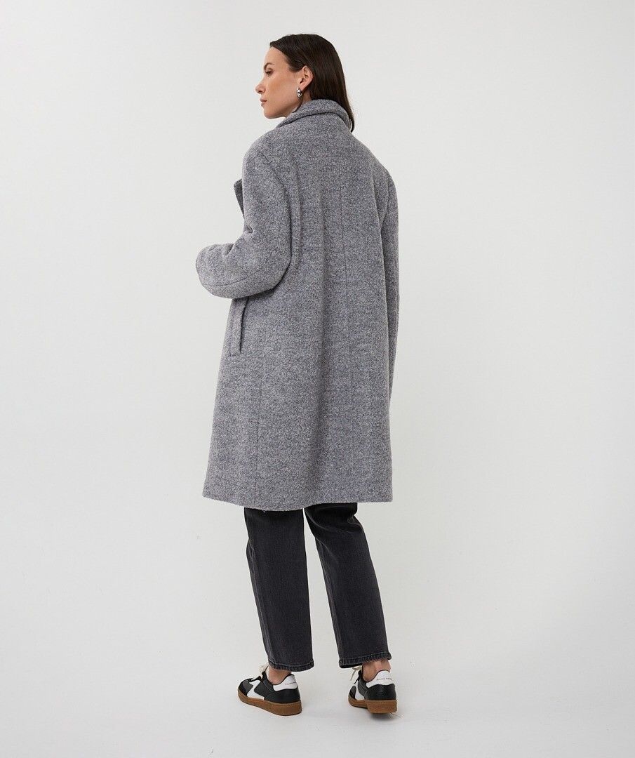 MANTEAU CROISÉ BOUCLÉ
