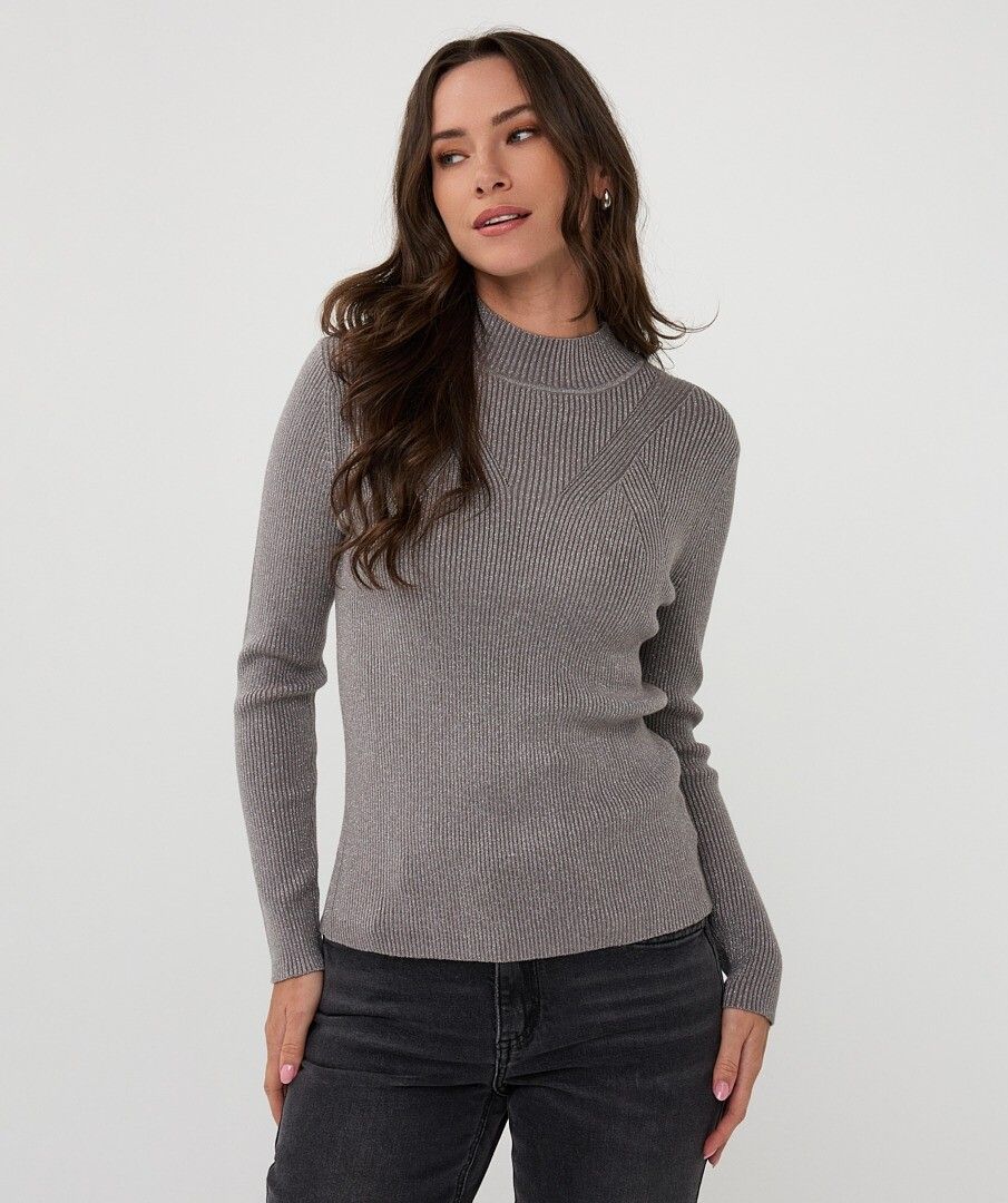 TOP COL RIB LUREX